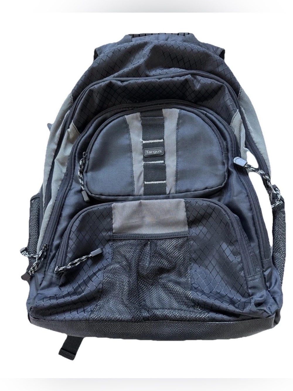 Targus Black Gray Nylon Laptop Backpack 16" Padded Carry On School